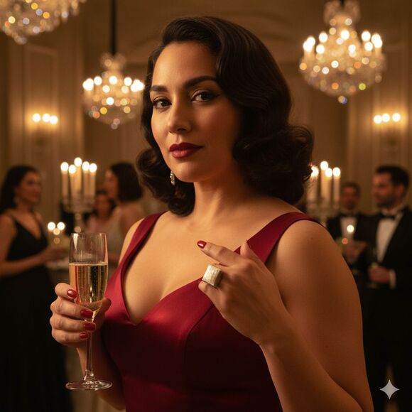 Lia Sophia Silver Tone Mother of Pearl Mosaic Ring Modern Square Statement - Picture 2 of 10